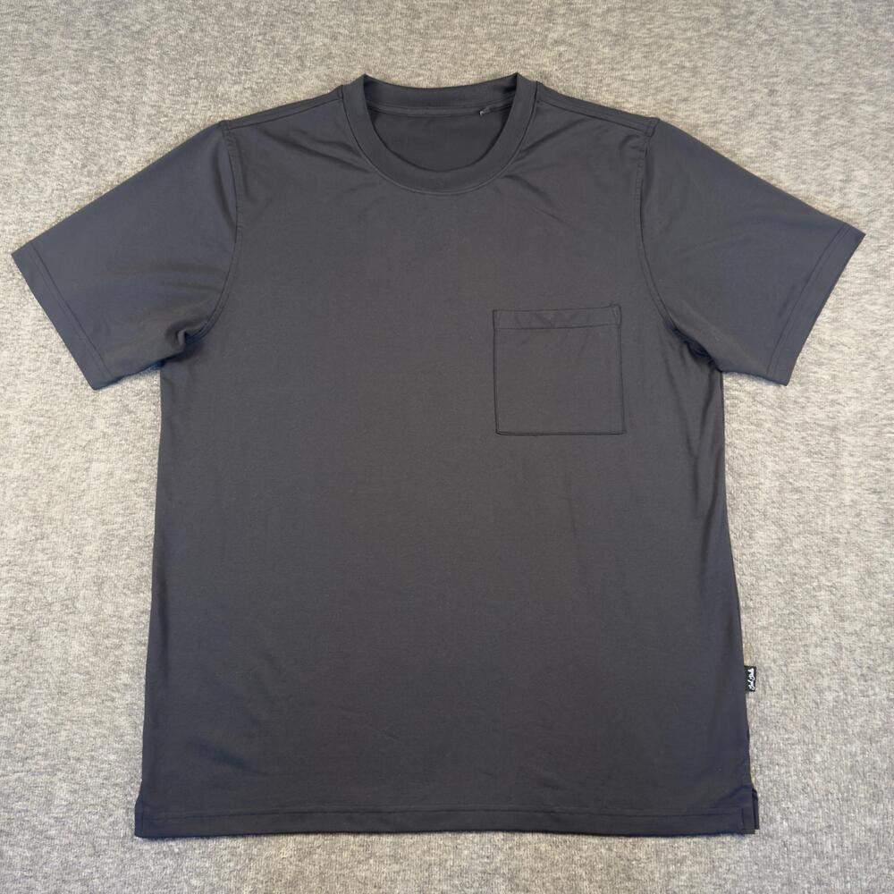 Bad Birdie Everyday Pocket Tee Mens Medium Black Jersey T-Shirt Golf Crew Neck